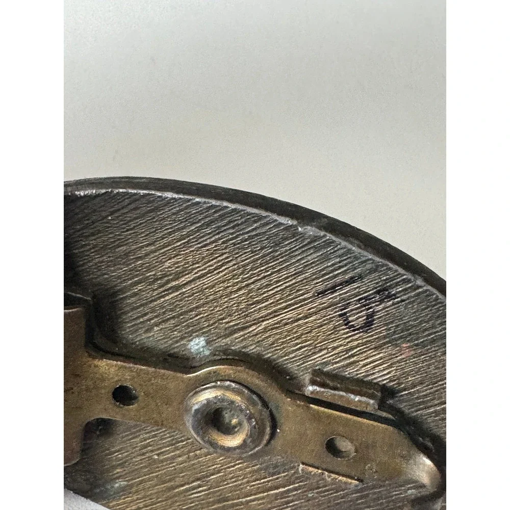 Vintage Castrol Oil Belt Buckle‎ Metal Automotive Racing Logo Lions Patina